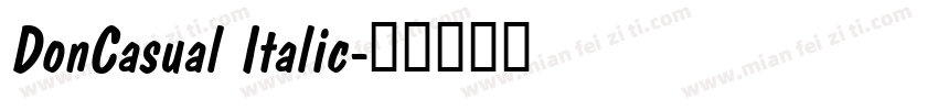 DonCasual Italic字体转换